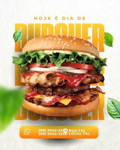 Arte de hamburgueria